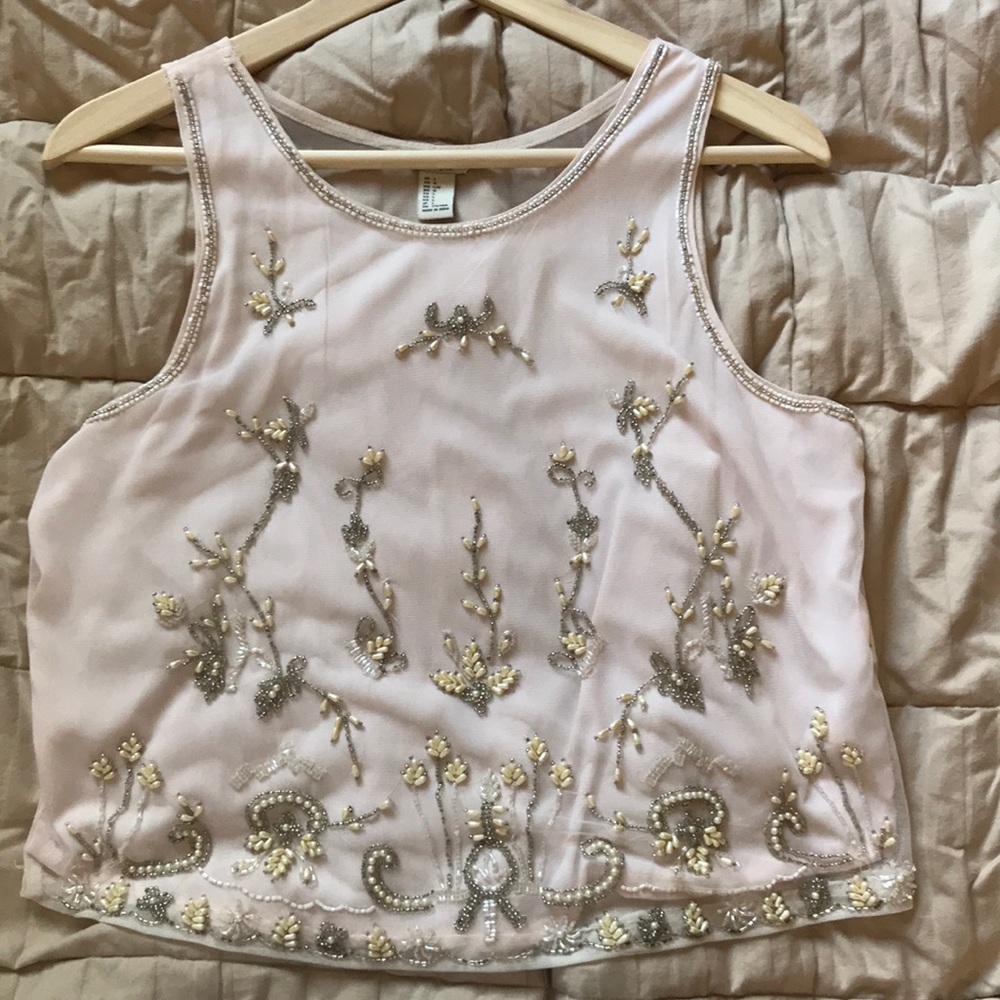 Forever 21 Beaded crop top